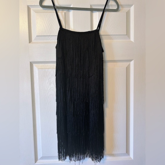 asymmetric black maxi dress BRIALLEN MINI DRESS